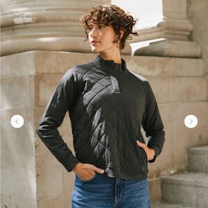 Cozy Earth Bamboo quilted snap pullover XS